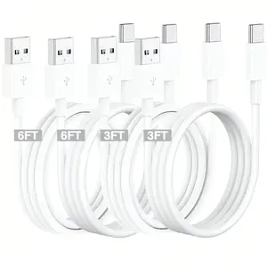USB to Type-C Charger Cable,USB C Fast Charging Cable,Compatible(Android/Apple system)Car Carplay CableCars,Compatible with Samsung,Miui,OPPO,VIVO,Transsion Type C Phone Data Cord