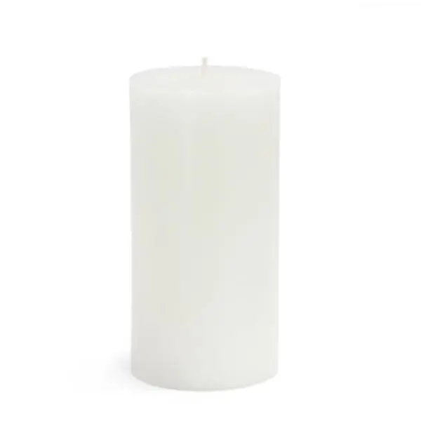 212 MAIN Traditional 3x6 in. Hand-Poured Smoke-Free Citronella Pillar Candle, White, 55-Hour Burn Time, Highly Scented Ambiance Candle for Home Decor & Freshening, Highly Scented Candles, Ambiance Candles