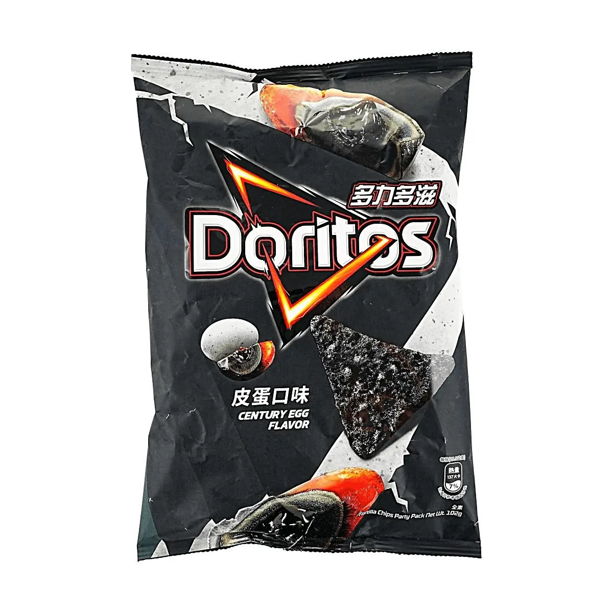 Doritos Taiwan Edition Century Egg Flavor Corn Chips 102g - Unique Asian Snack, Limited Edition 7-Eleven