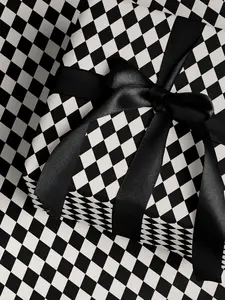 Harlequin Wrapping Paper Wedding Gift Wrap Wedding Checkered Elegant Gift Wrap for Special Occasion - Decorative Rolls for Presents and Celebrations