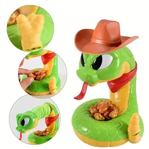 Electric Rattlesnake Toy, 1 Box Interactive Electric Snake Toy, Fun Pressure Relief Desktop Game Toy, Novelty & Gag Toys