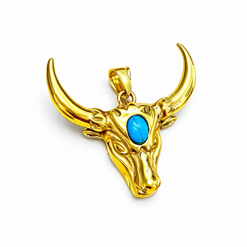 Maite Jewelry  TORO SAGRADO TURQUESA pendant