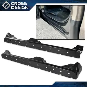 CROSSDESIGN Pair Extended Cab Rocker Panel Fit For 14-18 Chevy GMC Pickup Silverado Sierra