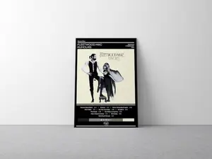 Fleetwood Mac Poster  Rumours Poster  Rock Music Poster  Album Cover Poster  Music Print Gift  Wall Decor