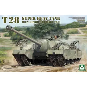 Takom 2209 1/35 Scale T28 Super Heavy Tank Gun Motor Carriage T95, Detailed Military Model Kit, Collectible Hobby Toy