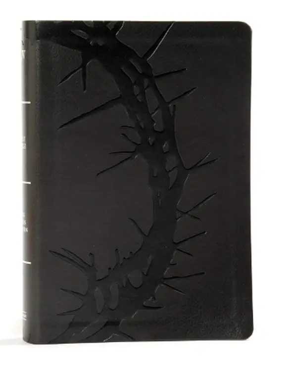 KJV Large Print Personal Size Reference Bible, Charcoal Leathertouch, Red Letter, Pure Cambridge Text, Presentation Page, Cross-References, Full-Color