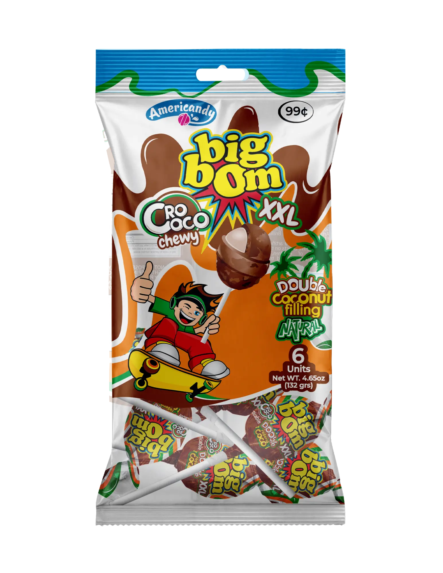 Crococo packs - Coconut flavor Double Bubble Gum Center - TikTok Shop