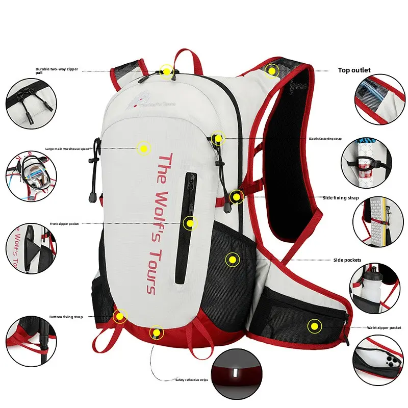 Convertible Lightweight Nylon Sports Backpack with Pocket, Side Fixing Strap - Multi-Functional Duffel Bag for Adults, Outdoor Travel, Hiking, Backpacks
