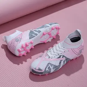 Brand GGOR [Sneakers] New Football Shoes for Boys And Girls, High-Top Cleats with Long Spikes And Turf Spikes for Grass Training, In-Stock for Teenagers