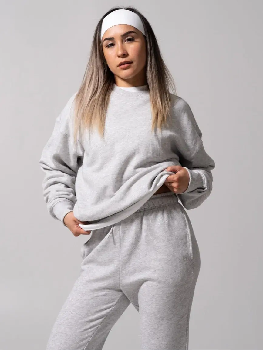Threads Crew Pullover - Heather Grey