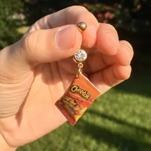 Flamin Hot Cheeto Belly Button Ring