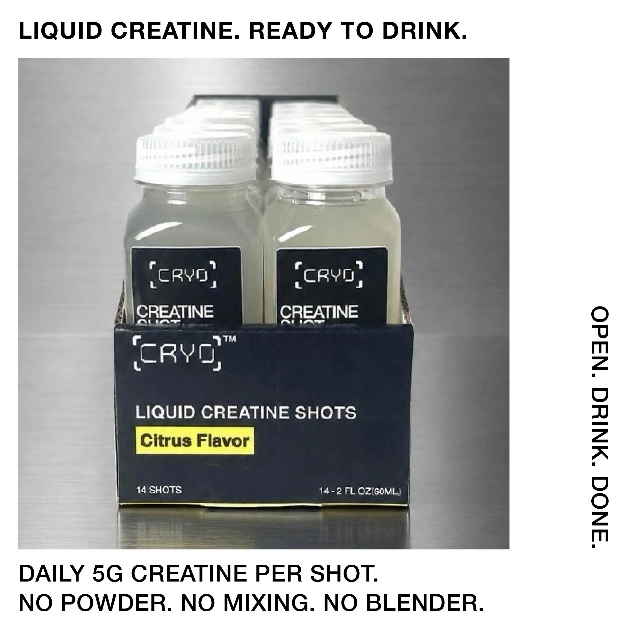 Cryo Liquid Creatine Shots - 14 pack - Citrus Flavor