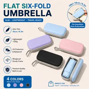 Portable Mini Capsule Umbrella, Cell Phone Size, Easy to Carry, Household Compact Umbrella