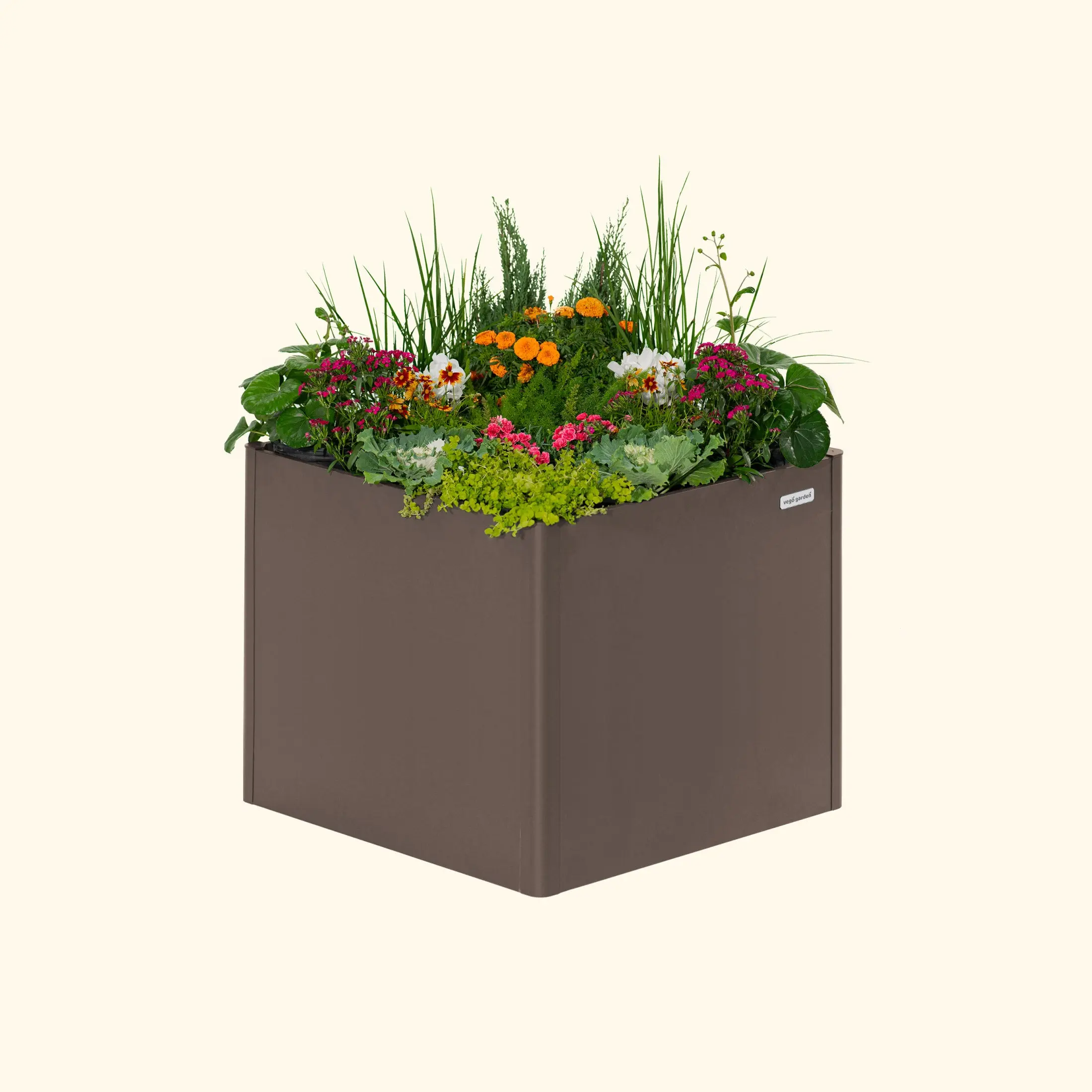 32" Extra Tall Modern 42" x 42" Metal Raised Garden Bed Heavy Duty Planter for Outdoor Planters Commercial Grade Materials