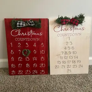 Christmas Countdown Wood Sign