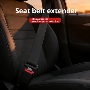 Car Seat Belt Buckle Extender with Holder Durable Clip for Easy Access to Rear Seat Belts Universal Fit Most Vehicles