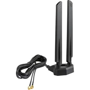 WiFi 6 6E Tri-Band 2.4GHz 5 GHz 6GHz  Base RP-SMA Antenna Boosts Signal for PC Desktop   Card WiFi 6E Card Gaming Motherboard