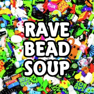 Rave Bead Soup - Random Mix of Rave and Festival Themed Plastic Beads by Weight
