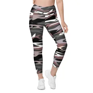 She's The Veteran Leggings with Pockets UPF 50+ Protection for All Seasons Tight Fit for Outdoor Activities casual legging