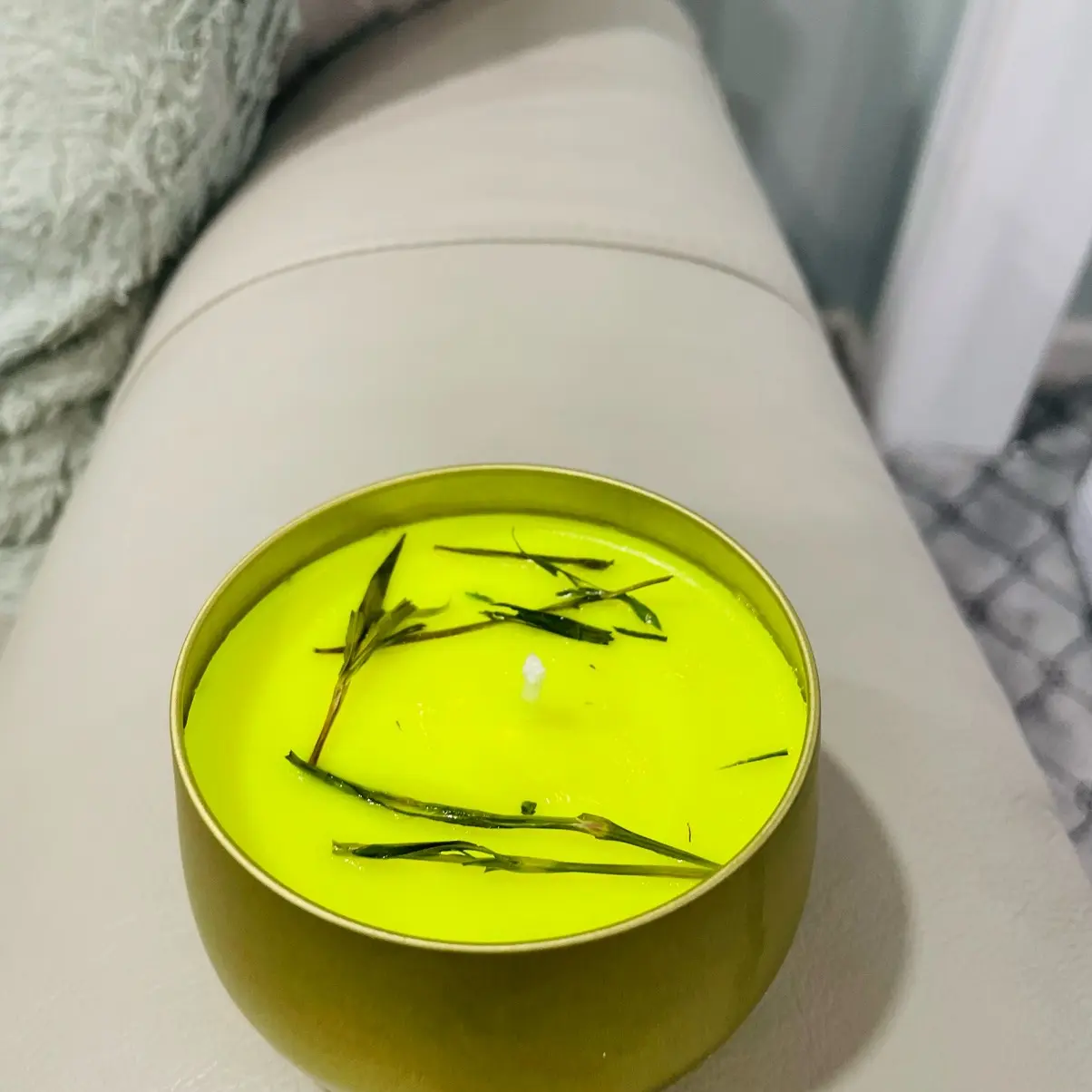 Lemongrass Fragrance candle Decor Aroma Scented Scent Decoration