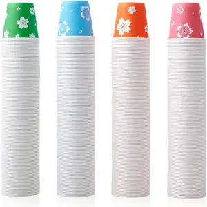 400 Pack 3oz Disposable Bathroom Cups, Colorful Disposable Mouthwash Cups, Small Paper Cups for Parties, Picnics, Barbecues, Travel and Events