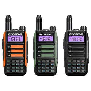 BAOFENG UV-16R Radio Handheld Walkie Talkie High Power Portable Intercoms 128 Channels Two Way Radio Reappear Original Voice High Gain Antenna Dual Band Wide Range Communication Device for Camping Adventure Long-Range Transmission Type-C Quick Charging