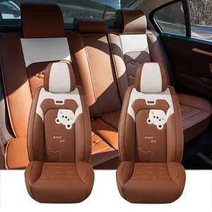 Full Coverage Car Seat Cushion Cover, PU Leather Soft Skin-Friendly Comfort, Universal Fit for All Seasons, Compatible with Zhanhong V5 V3 V6 V7