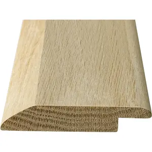Solid Red Oak Interior Wood Overlap Threshold, Doorway Reducer Threshold, 36 Inches Long, Classic Style