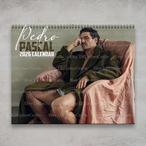 Pedro Pascal 2026 Calendar | 2026 Calendar | Celebrity Calendar | Pedro Pascal Gift | Funny Gift for Friend