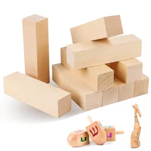 Basswood Carving Blocks 10PCS: Whittling Wood Blocks Wood Carving Kit - Soft Woodworking Blanks for DIY Crafts Handicraft Beginners Adults