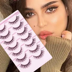 3D Volume False Eyelashes, 1 Box/2 Boxes Natural Look Eyelash Extensions, Self Grafting Curl Eyelashes, Eye Makeup Enhancement False Eyelashes for Women, Eyelashes Set