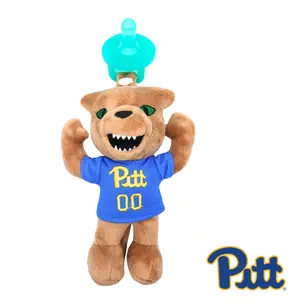 GAMEZIES University of Pittsburgh Roc The Panther Plush Mascot with Pacifier All-American Status 2010's Most Collegiate Mascot