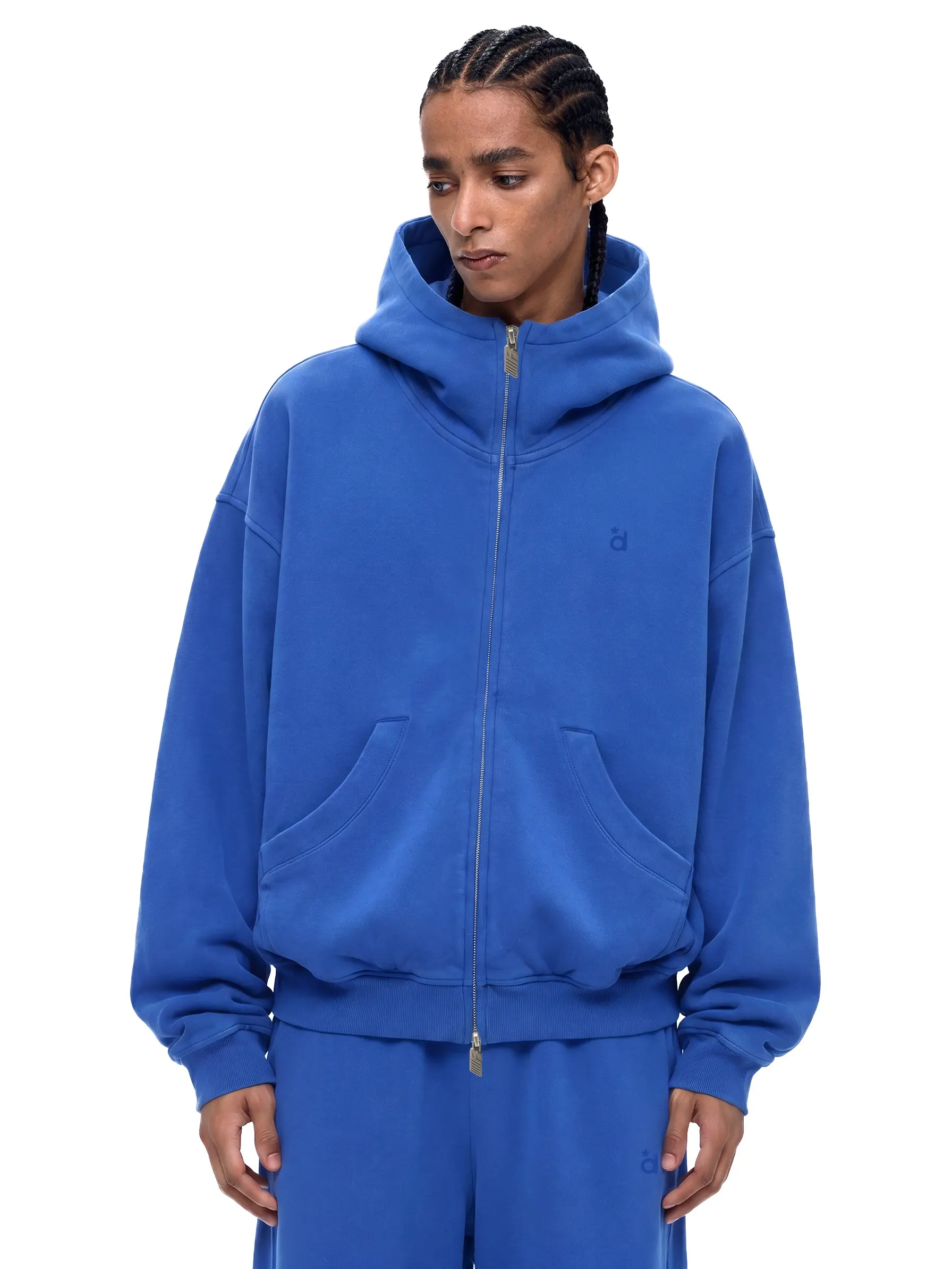 fdr Washed Oversized Zip-up Hoodie for Men & Women, Cozy Long Sleeve Sweatshirt with a Big Hood, Casual Everyday Top, Longsleeves, Zip Up Hoodies, Baggy, Loose, Hoodies For Women