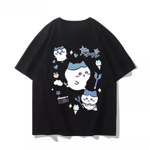 valentine shirts Chiikawa 2Cute Funny Pattern T-shirt Summer Casual Comfortable Cotton Round Neck Short Sleeve T-shirt