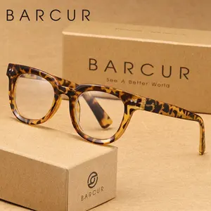 BARCUR Men'S Pc Frame Reading Glasses, Reading Eyeglasses Provide Clear Vision, Rich Colors, Lightweight, Comfortable, Durable, Impact Resistant, Anti Blue Light Protection, Suitable For Various Occasions