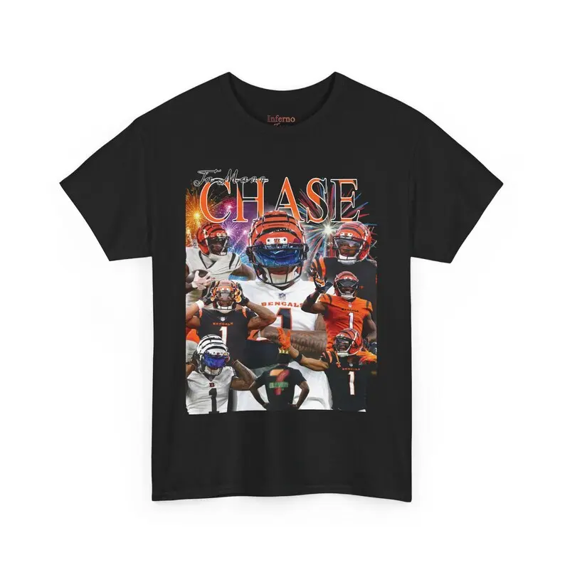 [Sale off up to 50%] Vintage Ja'Marr Chase T-Shirt, Football Graphic Tee