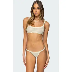 Edikted Women's Livvy Sheer Lace Scoop Bralette
