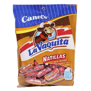 La Vaquita Natillas - Milk Toffes Pecan Flavored, Caramelo Suave sabor Nuez 4oz Bag