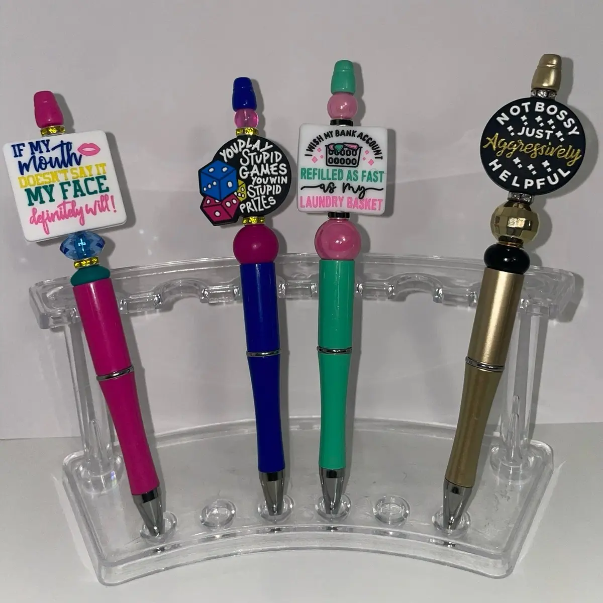 Silicone Focal Beaded Pen