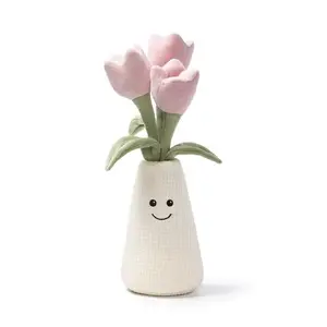 McHugs Elegant Tulip Vase Stuffed Plushie