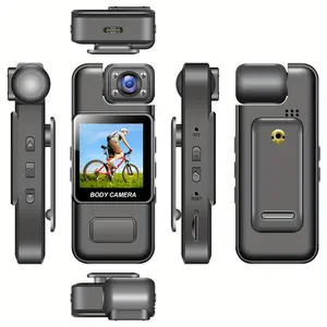 Latest Ultra Clear 1080P HD Screen Display Ultra Wide Angle 180 Degree Rotation Night Vision Shooting 1000mAh Long Battery Life Portable Video Recorder for Outdoor Travel Adventures Party Gifts LED Smart Motion