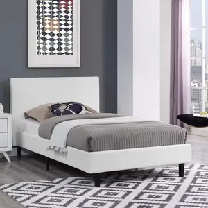 Modway Anya Twin Fabric Bed in White