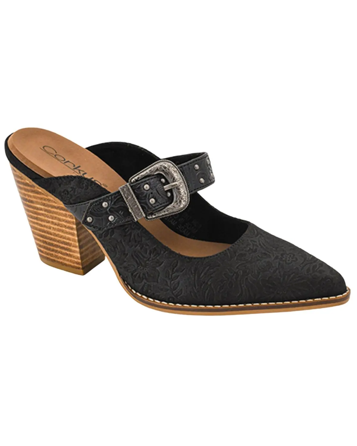 Corkys Women's Corky'S Women'S For The  Western Mule Shoes - 10-0370-Blck