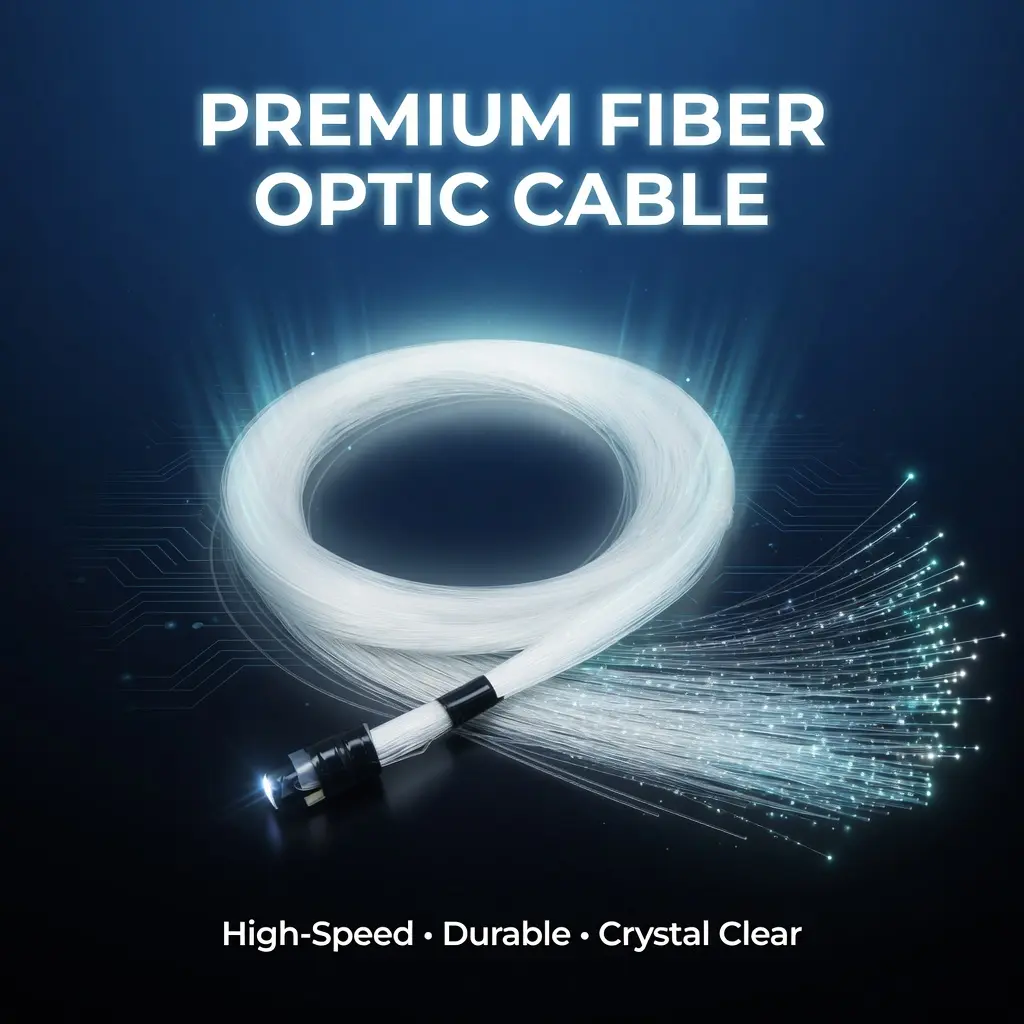 Memorial Day 50pcs PMMA Fiber Optic Light Strands – 0.75mm 6.5ft Plastic Optical Cable Roll for Starry Sky Ceiling LED Light Engine Decoration, Home Ceiling Decor