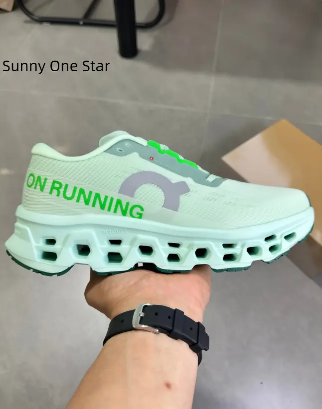 Fresh mint green breathable mesh running sneakers hollow shock absorbing platform sole non slip rubber outsole lightweight lace up trainers for gym jogging hiking daily street casual wear all season unisex athletic footwear