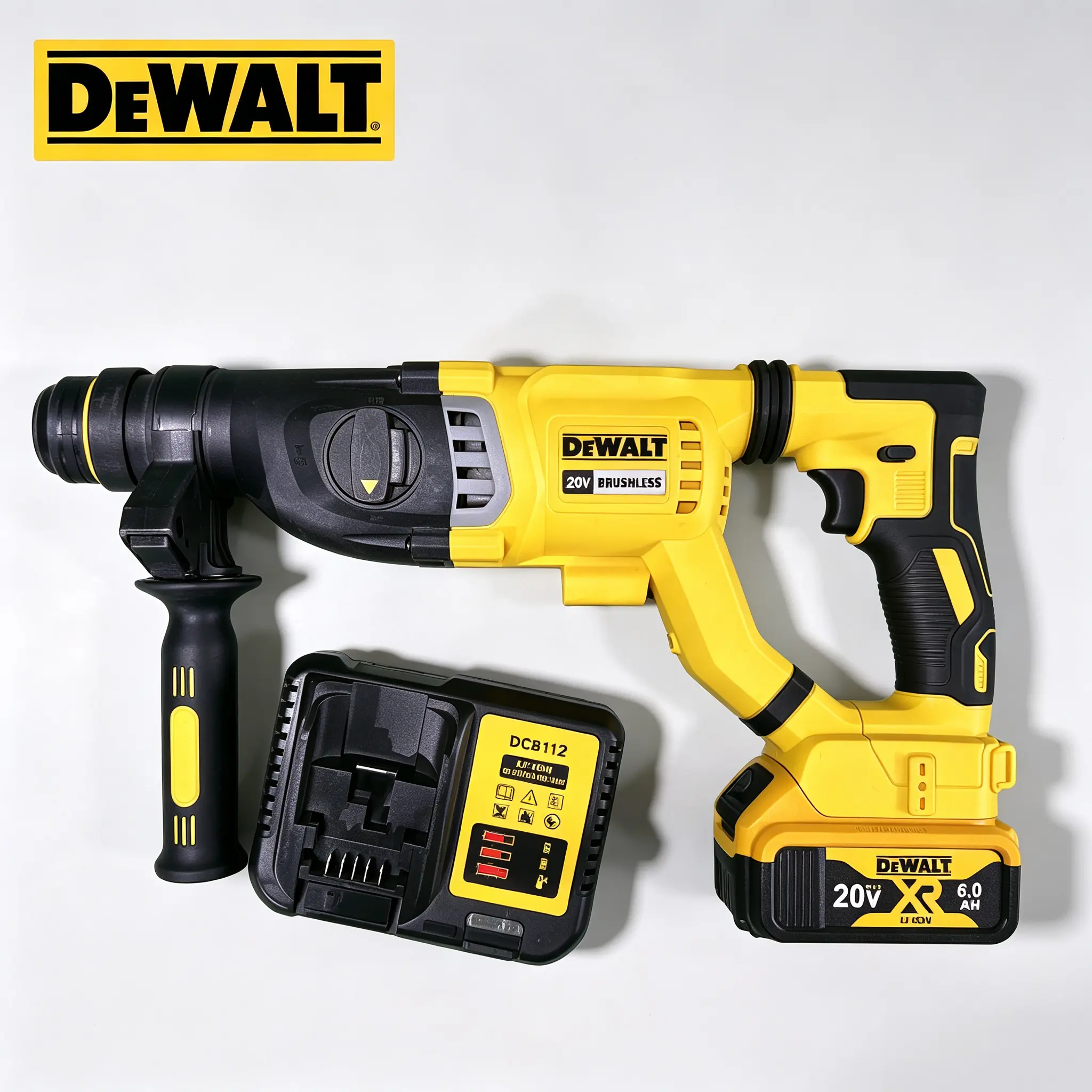 DeWALT 263 Rotary Hammer, Brushless SDS-Plus Hammer Drill for Concrete, Masonry & Construction