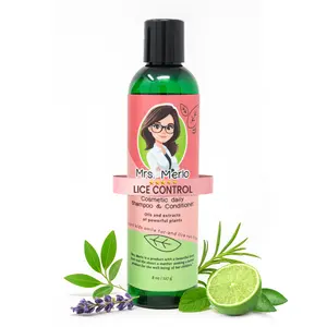 Mrs. Merlo 2-in-1 Lice Prevention Shampoo & Conditioner for Kids – Daily Gentle Hair Care, Fresh Clean Scent