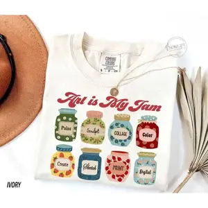 Comfort Colors® Art Teacher Shirt, Steam Teacher Tshirt,  Art Therapy, Art Lover Cotton Fabric Top Womenswear