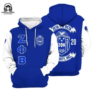 Ireishprint Zeta Phi Beta Shirt, Z Phi B Ribbon Gradient Blue Symbol 1920 Zeta Phi Beta Sorority Hoodie