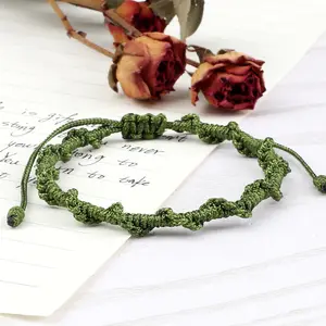 Jewelry Hand-woven Hand Rope Creative Rainbow Multi-color Optional Lark Knot Bracelet Retractable Red Rope